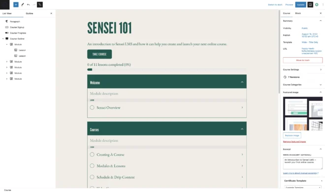 Sensei LMS