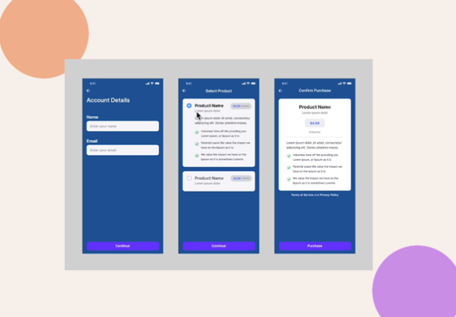 This screenshot shows a sample product page.