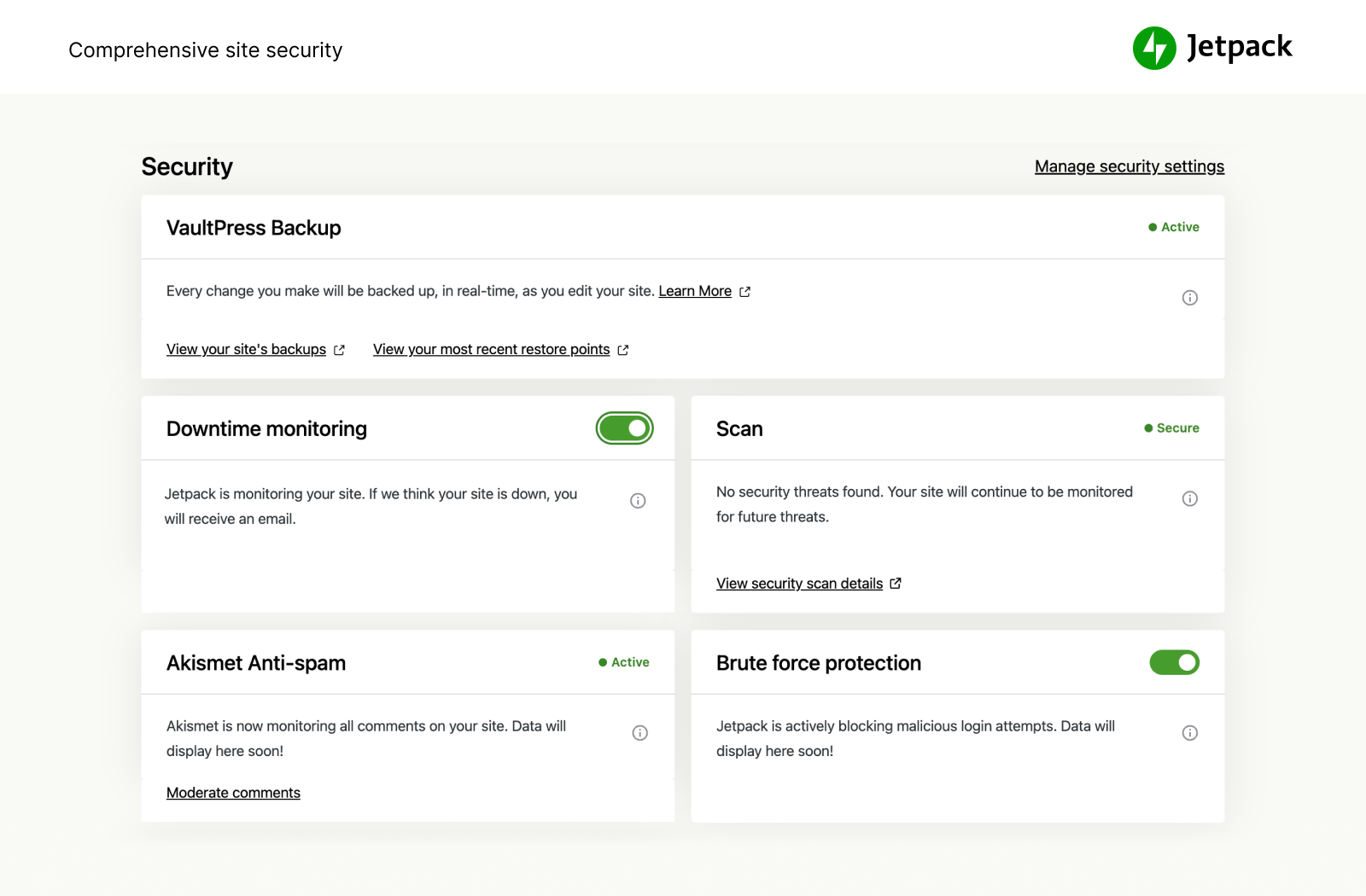 Jetpack Security 