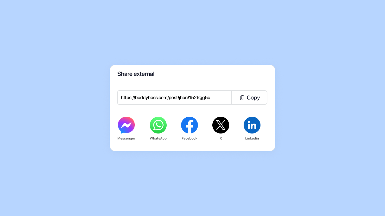 External sharing 